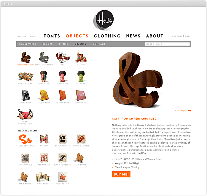 Object page for Iron Ampersand